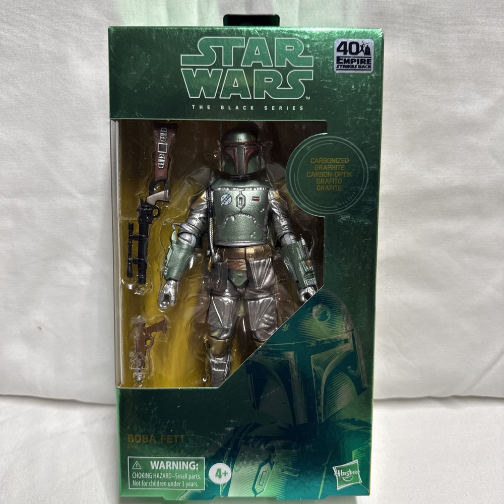 Star Wars Black Series Boba Fett Carbonized Green 40th ESB 6in Hasbro Figure New